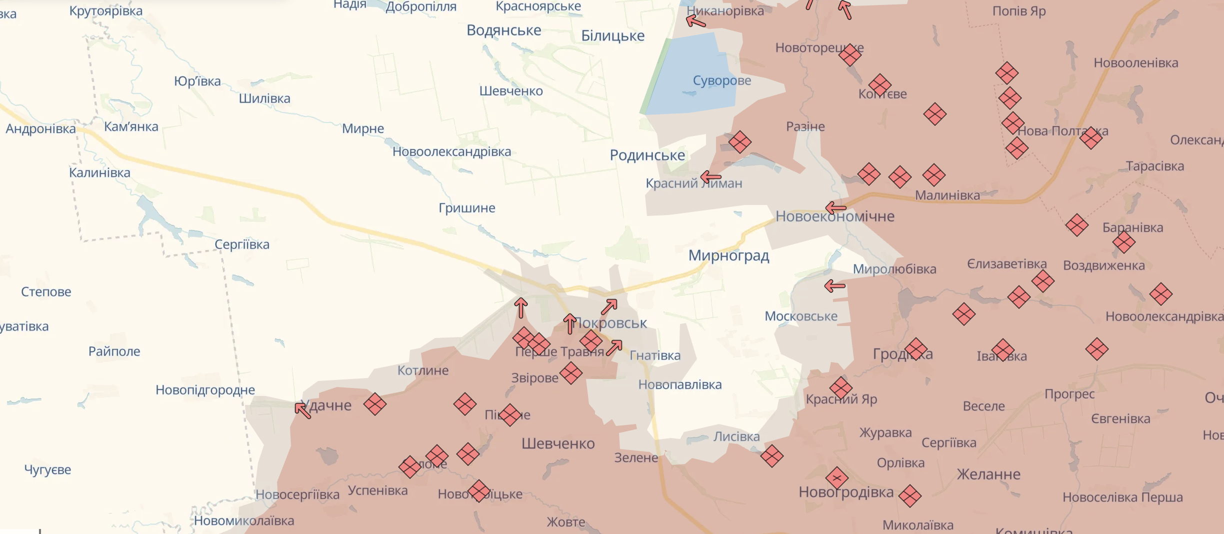 Ориентировочная карта боевых действий на 3 ноября / DeepStateMap
